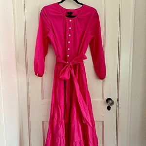 J.Crew Tiered Maxi Dress - Barbie Pink!